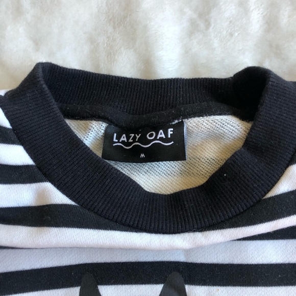Lazy Oaf Stripey Cat Dress - Picture 6 of 8